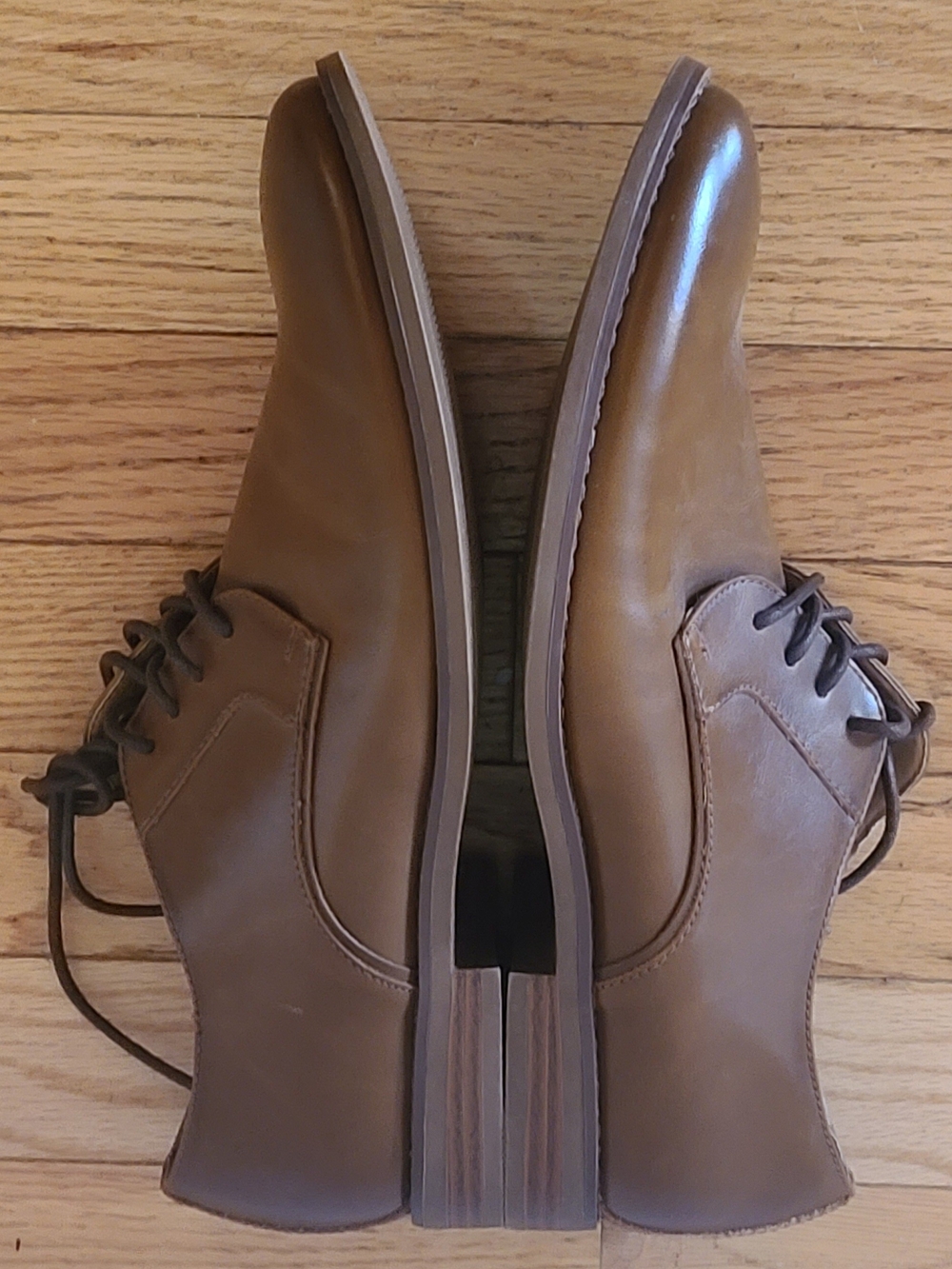 2 pr Bundle Shoes Men's Apt. 9 Brown & Sonoma Black Dress/work Shoes Sz 9 - Picture 2 of 16